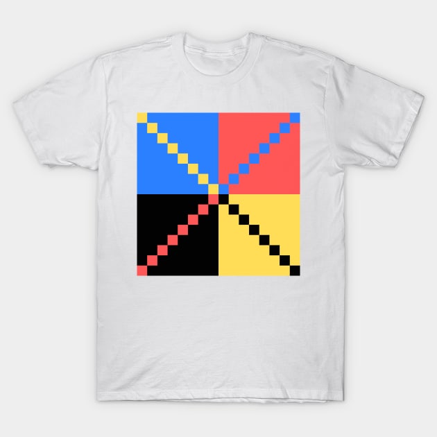 square pattern T-Shirt by 8sqr